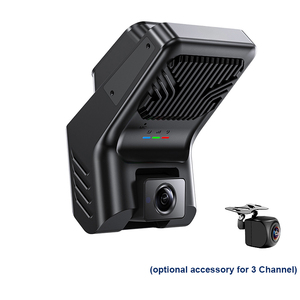 <span class=keywords><strong>Cam</strong></span>éra embarquée dissimulée 1080P avec GPS, 3 canaux (avant, habitacle et arrière) pour une surveillance à angle complet, boîte noire de voiture - Product Image 1