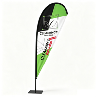 Drapeau en polyester 110G personnalisé TRITON Source Factory avec mât en fibre de verre, imprimé par transfert thermique
