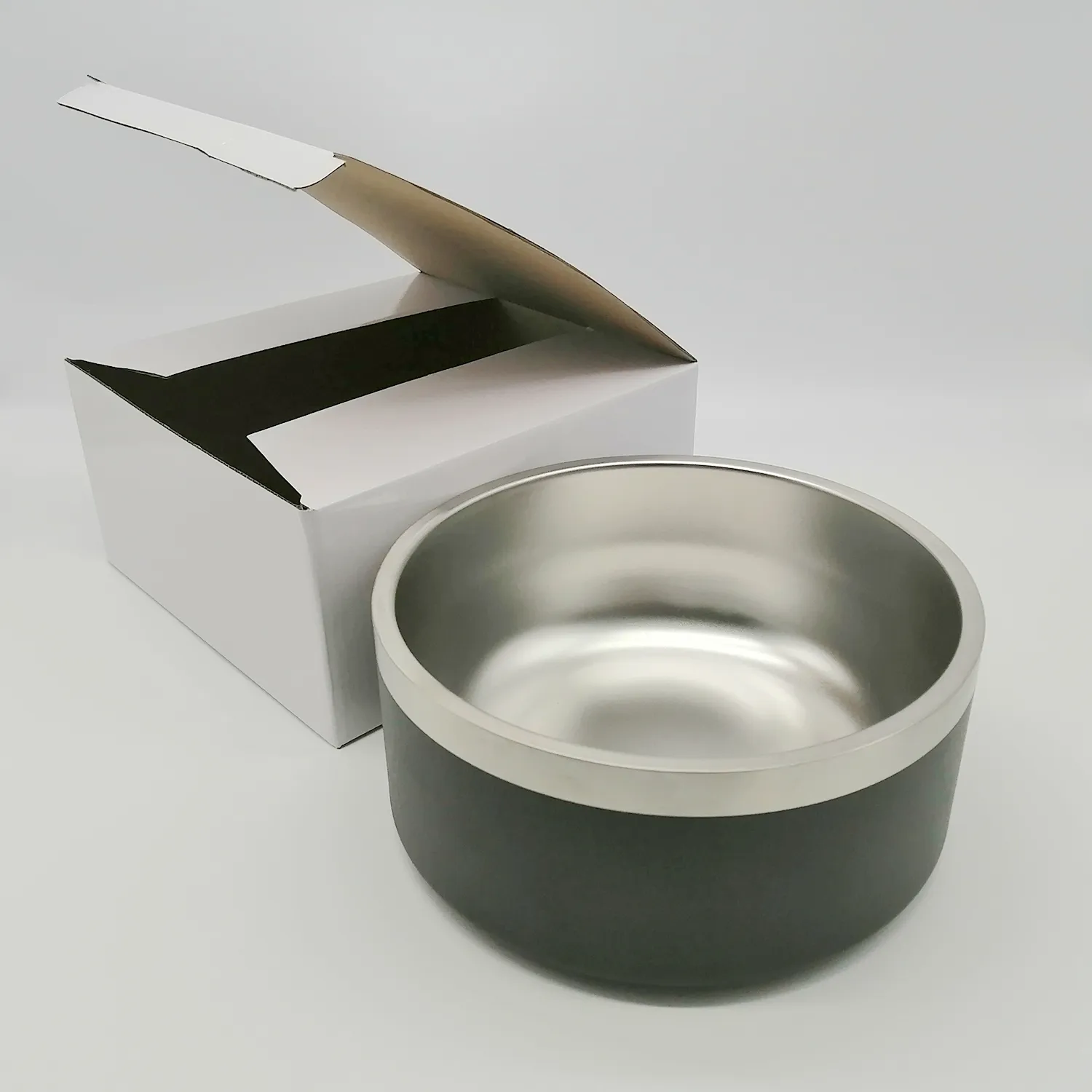 Double Wall Stainless Steel Pet Feeding Bowl Custom Logo Dog Bowl Stainless Steel Dog Bowl Feeder