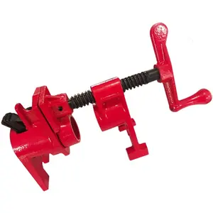Heavy Malleable Steel 3/4''1/2'' Water Pipe clamp fixing hardware pipe woodworking split-plate clamp