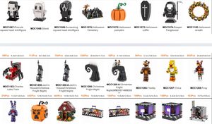 <span class=keywords><strong>Série</strong></span> de Noël Train Arbre de Noël Terreur MOC Décoration Briques Cadeau Briques de construction DIY Ensembles Jouets Enfants - Product Image 2