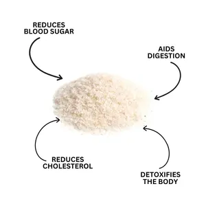 Les feuilles de psyllium (Isabgol Bhusi) sont une fibre alimentaire naturelle et soluble, issue des graines de la plante Plantago ovata. - Product Image 4
