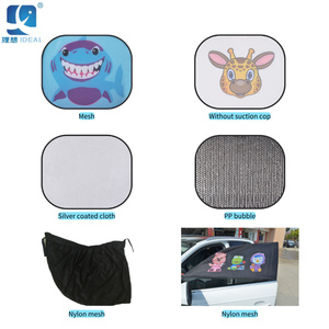 Tĩnh bám phim xe Bên Cửa Sổ bóng râm Lưới cho bé Xe Sun shades 2 pcs Side ô tô phim hoạt hình dù để che nắng với mô hình động vật - Product Image 3