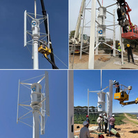 Aerogenerador de Eje Vertical de 1KW, 2KW, 3KW, 48V, 220V, Sistema Completo de Levitación Magnética para Sistemas de Turbinas Eólicas Domésticas
