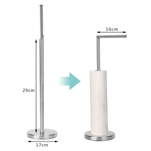 Soporte <span class=keywords><strong>de</strong></span> <span class=keywords><strong>papel</strong></span> higiénico <span class=keywords><strong>de</strong></span> acero inoxidable para baño, <span class=keywords><strong>de</strong></span> <span class=keywords><strong>pie</strong></span>, en stock - Product Image 3