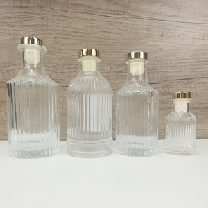 150ml 200ml Empty Luxury Round Clear White Perfume <b>Reed</b> Glass <b>Diffuser</b> Bottle With Screw Lids Wholesale - Product Image 5