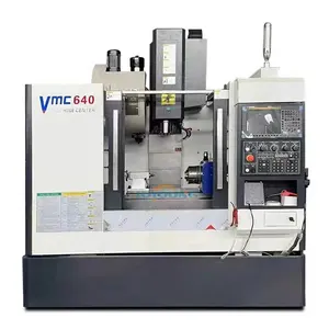 Mesin bubut pusat vertikal sumbu 3/4/5 CNC otomatis VMC640 untuk penggilingan logam