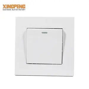 EU TYPE P series wall switches regular 16A 220V colored electrical wall switch power electric on off switch