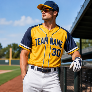 Maillot de baseball sur mesure de haute qualité, vêtements de sport respirants, logo personnalisé imprimé, différentes couleurs et tailles, prix compétitifs - Product Image 2