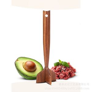 Wooden <b>Meat</b> Tenderizer Manual Kitchen Tool For Beef <b>Poultry</b> Burger Making Size 12cm Hand Wash Only - Product Image 5