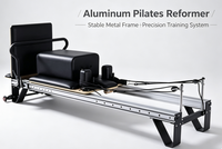 MJD W26 Reformer de Pilates et de Fitness Portable en Alliage d'Aluminium Durable et Réglable, Garantie 3 Ans pour l'Entraînement Corporel