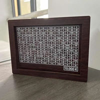 Tirelire en bois noire personnalisée Tirelire écologique de style européen avec grille de montant Dollars Meilleur cadeau de Noël