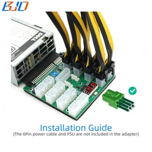 适用于戴尔750W 1100W 1600W 2000W 2400W服务器电源的16端口12V PCI-E 6引脚PSU分线板同步连接器 - Product Image 4