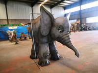 Sculpture d'éléphant en plastique FRP, prix d'usine