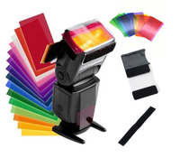 Kaliou E029 Lot de 12 filtres carrés gradués Cokin P Series 12 couleurs en PVC portables et flexibles pour appareil photo