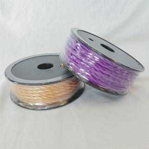 CE VDE彩色圆形绞合编织<span class=keywords><strong>2</strong></span>或<span class=keywords><strong>3</strong></span>铜芯0.75毫米绝缘棉织物纺织电线电缆 - Product Image 6