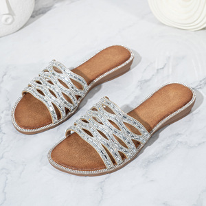 Elegantes Sandalias de Tacón Alto con Pedrería, Punta Abierta, Ligeras, Atemporales, Sexys, con Forro Acolchado de Imitación de Cuero para Mujer - Product Image 4