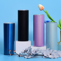 Gobelets isothermes en acier inoxydable à double paroi classiques du fabricant, portables, 20 oz, fins, pour sublimation, avec couvercle, vente en gros