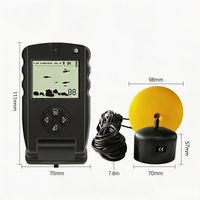 FF717 Sonar Buscador de Peces Portátil con Pantalla en Vivo, Detector de Pesca, Herramienta para Exteriores, Localizador de Peces, Equipo de Pesca