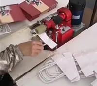 Machine à coller manuelle à bordure personnalisée pour éventail en papier