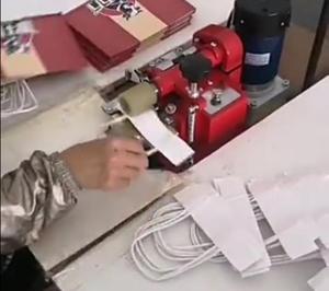 Machine à coller manuelle à bordure personnalisée pour éventail en papier - Product Image 5