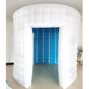 Château gonflable portable noir <span class=keywords><strong>pas</strong></span> <span class=keywords><strong>cher</strong></span> avec lumière LED pour selfie, <span class=keywords><strong>cube</strong></span> <span class=keywords><strong>photo</strong></span> 360, photomaton gonflable, tente de photographie - Product Image 4