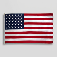 Drapeau personnalisé en polyester avec impression numérique, motif lion persan, broderie étoile, mât en bambou, écologique, anti-plis, respirant