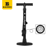Pompe à pied en acier durable BAIMEI, dernière nouveauté, vente en gros usine, surveillance de la pression des pneus 140 PSI, étanche et écologique
