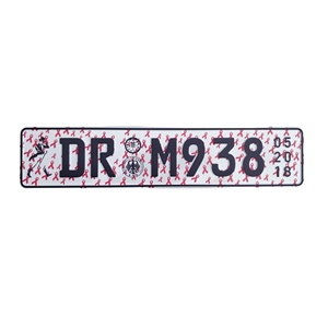 Placas de Matrícula de Diseño Personalizado Estilo Europeo, Placas Decorativas Novedosas para Vehículos con Números en Relieve - Product Image 6