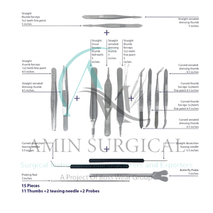 Kit de dissection professionnel, anatomie, 160 pièces, instruments chirurgicaux médicaux manuels en acier inoxydable - Product Image 5