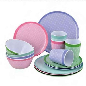 Service <span class=keywords><strong>de</strong></span> table 16 pièces <span class=keywords><strong>de</strong></span> haute <span class=keywords><strong>qualité</strong></span>, <span class=keywords><strong>vaisselle</strong></span> en mélamine bleue émaillée populaire, <span class=keywords><strong>vaisselle</strong></span> en mélamine en gros à prix abordable - Product Image 5