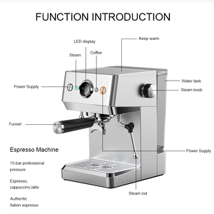 Wholesale Programmable Stainless Steel Espresso <b>Coffee</b> Maker for Household & Hotel Use Espresso <b>Coffee</b> <b>Machine</b> Prog - Product Image 3