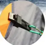 Clip per tenda antivento in plastica regolabile/Clip per telone