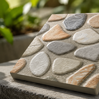Carreaux de porcelaine d'extérieur antidérapants R11 de 18 mm, aspect pierre de quartz, pour la décoration des jardins, des patios et des allées