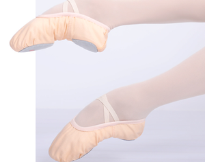 Bán buôn fleshpink mềm duy nhất múa ba lê giày vải thoáng khí balleina dép cho cô gái - Product Image 6