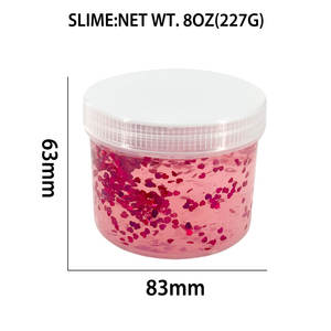 Juguetes STEM al por Mayor, Materiales Ecológicos para Plastilina y Slime, Juguete Blandito, Slime Cristalino de 8 Onzas con Purpurina para Niños y Adultos - Product Image 4