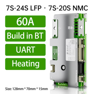 JiaBaiDa 7S-24S incorporado BT Smart <span class=keywords><strong>BMS</strong></span> 7S 8S 24V 13S 14S 36V 15S 16S 17S 48V 60V 20S <span class=keywords><strong>21S</strong></span> 72V con calefacción UART para bicicletas eléctricas - Product Image 5