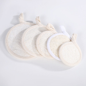 Tự Nhiên Loofah Mặt Làm Sạch Miếng Bọt Biển Với Bột Giấy Cho Cơ Thể Tẩy Tế Bào Chết Và Làm Sạch Sâu Dành Cho Người Lớn Trang Điểm Remover Khăn - Product Image 3