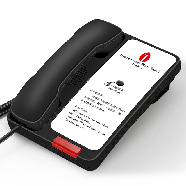 One-Touch Emergency Hotel Phone, Elevator & Lobby SOS Telephone with Customized Logo, Corded Landline Manufacturer Direct