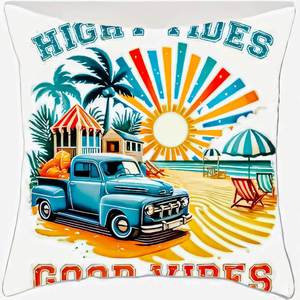 Funda de Almohada Decorativa de la Serie Leisure Summer Elements, Funda de Cojín para Sofá, Apta para Dormitorio y Sala de Estar - Product Image 4