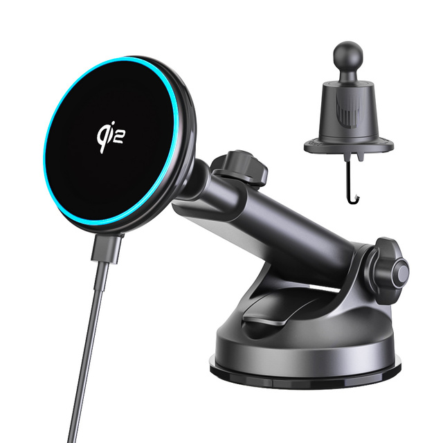 Professional 18W 3-in-1 Car Wireless Charger Multi-Function Integrated Phone Mount Type-C Input Interface for US Socket
