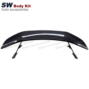 Sợi Carbon phía sau Spoiler cho Mercedes-Benz C-Class W205 <span class=keywords><strong>C63</strong></span> nâng cấp phía sau thân cây Spoiler môi hướng dẫn Wing phía sau cánh xe Bumper - Product Image 6