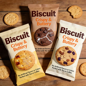 Emballages personnalisés en plastique laminé thermoscellable de qualité alimentaire pour bonbons, barres <span class=keywords><strong>chocolat</strong></span>ées, nougats, biscuits, emballages de biscuits - Product Image 2