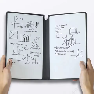 A4 draagbaar herschrijfbaar whiteboard mini whiteboard met standaard, stift en doekje - Product Image 1