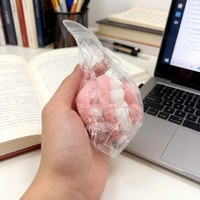 Jouet Squishy en Silicone Tarte Framboise Sakura, Jouet Anti-Stress Souple à Presser, Simulation de Dessert pour Adolescents et Adultes