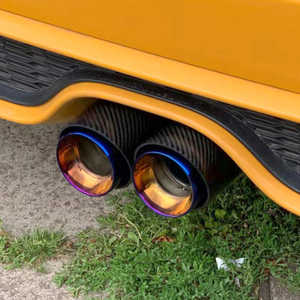 Punta de Escape de Fibra de Carbono Azul Quemado Compatible con <span class=keywords><strong>Mini</strong></span> <span class=keywords><strong>Cooper</strong></span> R55 R56 R57 R58 R59 R60 R61 F54 F55 F56 F57 F60 - Product Image 6