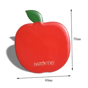 Original PU Leather Travel Portable Apple Shape Single Side Makeup <b>Mirror</b> - Product Image 5