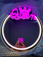 Néon avec miroir Infinity Neon Mirror Panneaux de lumières au néon personnalisés pour décoration murale