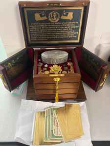 Cofanetto Antico Cinese per Pistola d'Oro Imperiale, Cofanetto per Pistola d'Oro Presidenziale Reale degli Stati Uniti d'America, 5/7 Colpi, per Collezione - Product Image 4
