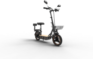 Patinete Eléctrico Plegable C1 Pro, 100 KM de Autonomía, Cesta de Carga, Asiento para Pasajero, Frenos de Disco Dobles, Pedal de Madera, Ideal para Desplazamientos, Pedidos B2B - Product Image 5
